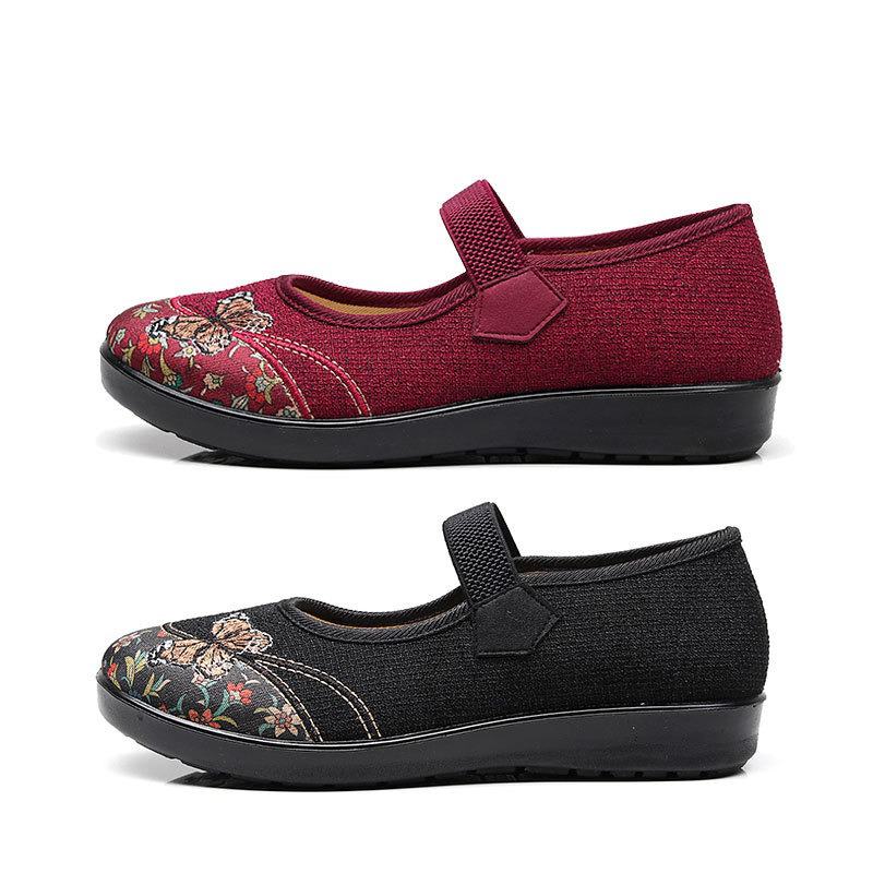 Damskie Antypoślizgowe Elastyczne Mokasyny Mary Jane Flat Loafers