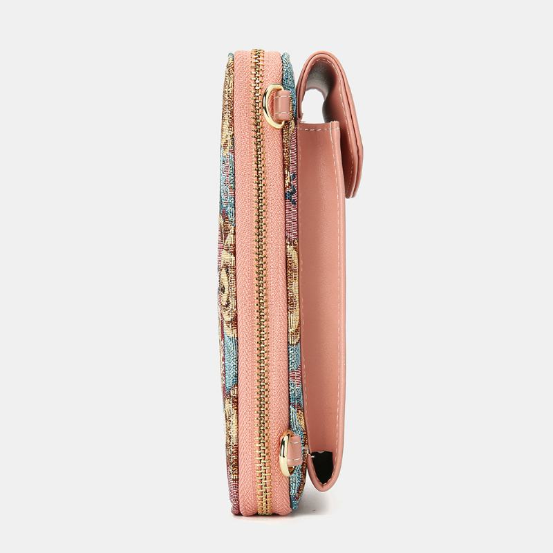 Damskie Bear Pattern 12 Miejsc Na Karty Portmonetka Na Telefon Torba Crossbody Torba Na Sprzęgło