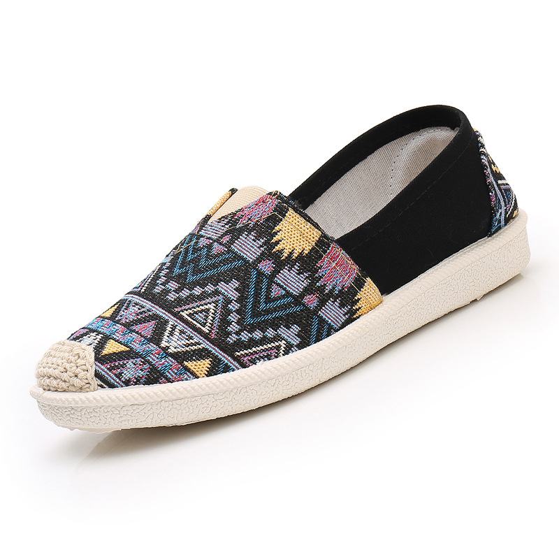 Damskie Casual Soft Patchwork Round Toe Fisherman Shoes