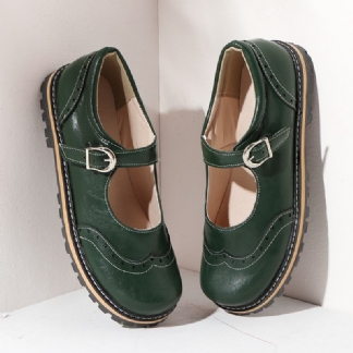 Damskie Duże Rozmiary Antypoślizgowe Okrągłe Toe Casual Spring Flats Loafers