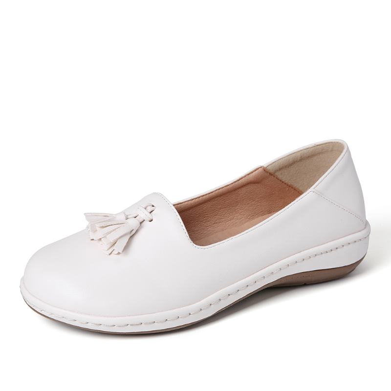 Damskie Frędzle W Jednolitym Kolorze Casual Casal Flats