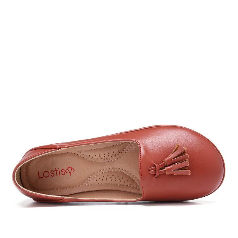 Damskie Frędzle W Jednolitym Kolorze Casual Casal Flats