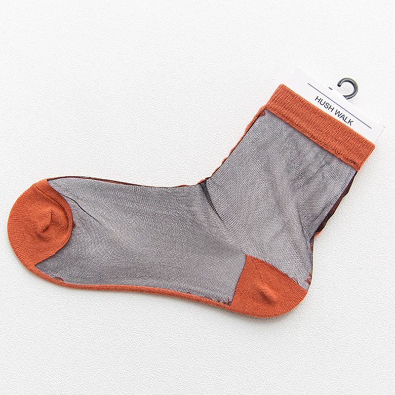 Damskie Koronkowe Patchworkowe Ultra-cienkie Siatkowe Oddychające Skarpety O Niskim Kroju Crystal Boat Socks