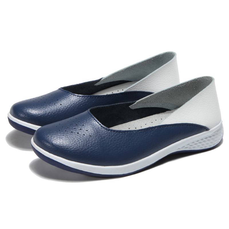 Damskie Luźne Miękkie Szwy Slip On Flat Loafers