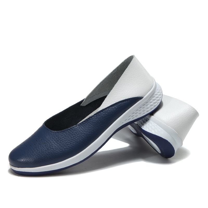 Damskie Luźne Miękkie Szwy Slip On Flat Loafers