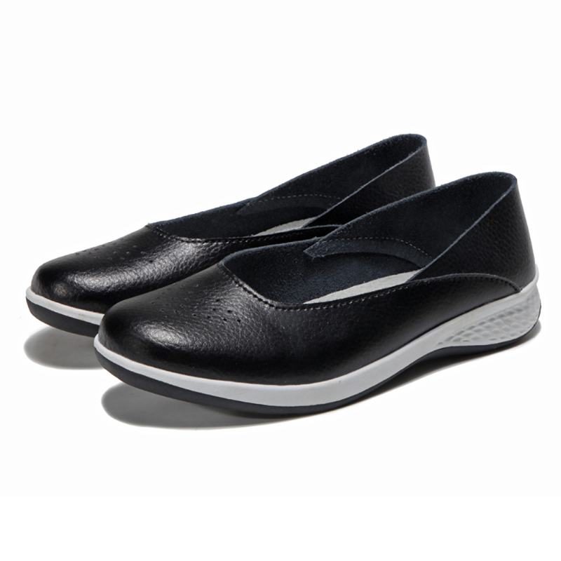 Damskie Luźne Miękkie Szwy Slip On Flat Loafers