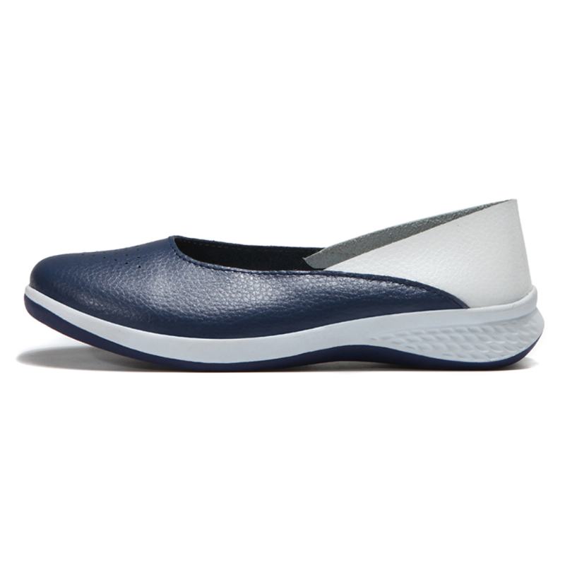 Damskie Luźne Miękkie Szwy Slip On Flat Loafers