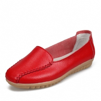 Damskie Mokasyny Buty Na Co Dzień Outdoor Slip On Leather Flats