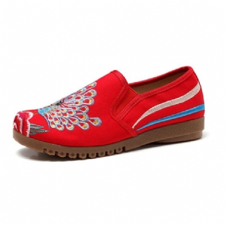 Damskie Mokasyny Flower Slip On Flat Casual Shoes