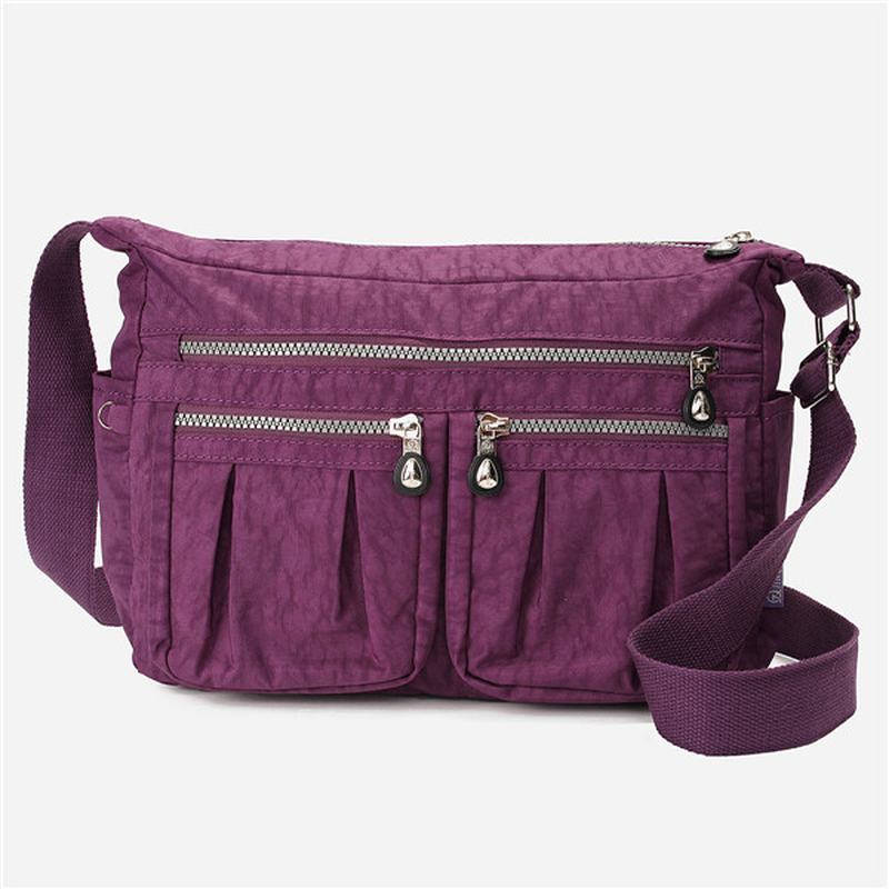 Damskie Nylonowe Lekkie Torby Casual Outdoor Outdoor Wodoodporne Torby Na Ramię Crossbody