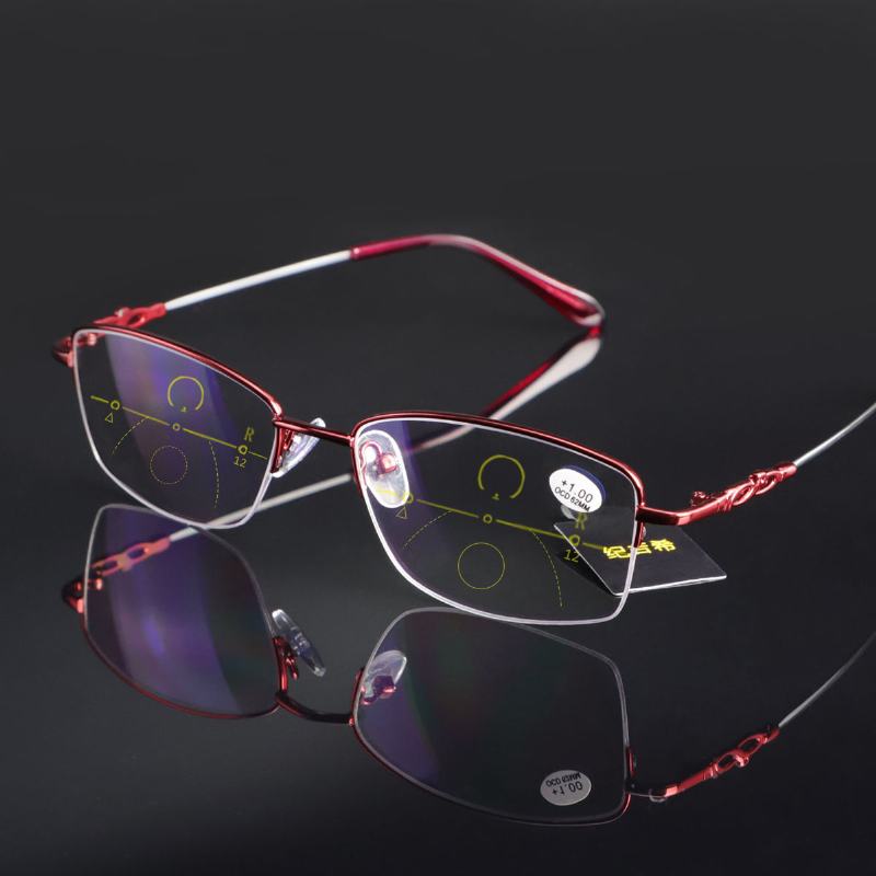 Damskie Okulary Do CZytania Smart Zoom Z Anty-niebieskim Światłem