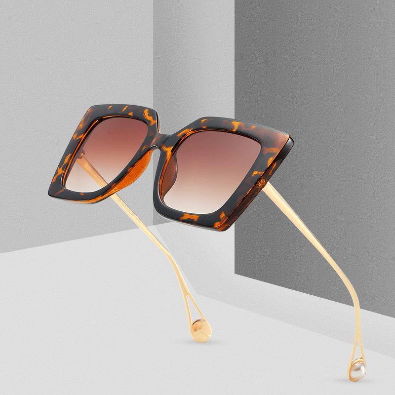 Damskie Okulary Przeciwsłoneczne Big Frame Moda Street Moda Catwalk Sunglasses
