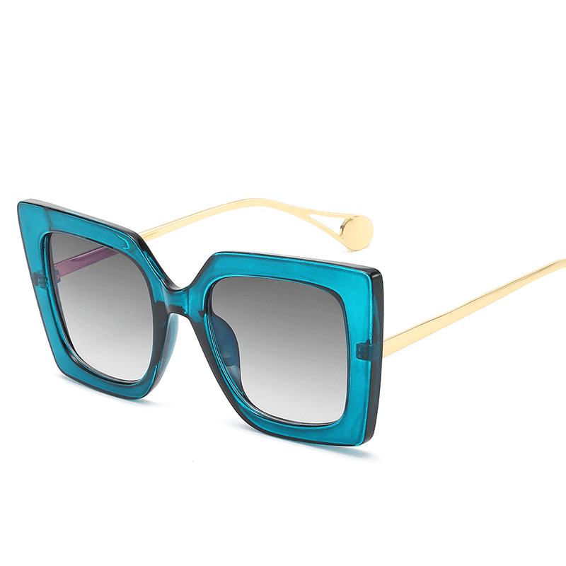 Damskie Okulary Przeciwsłoneczne Big Frame Moda Street Moda Catwalk Sunglasses