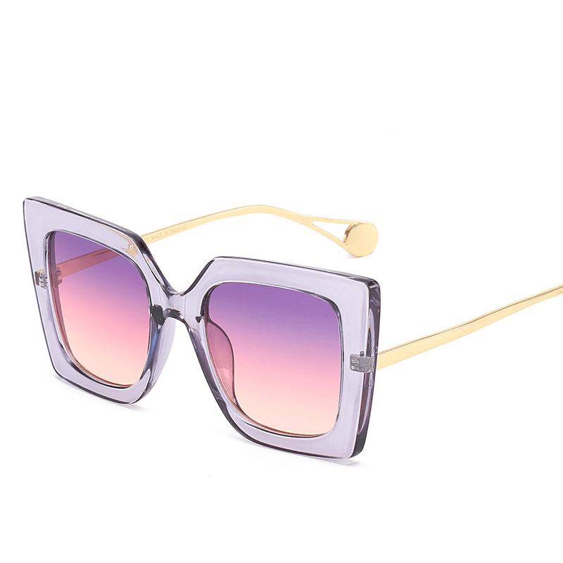 Damskie Okulary Przeciwsłoneczne Big Frame Moda Street Moda Catwalk Sunglasses