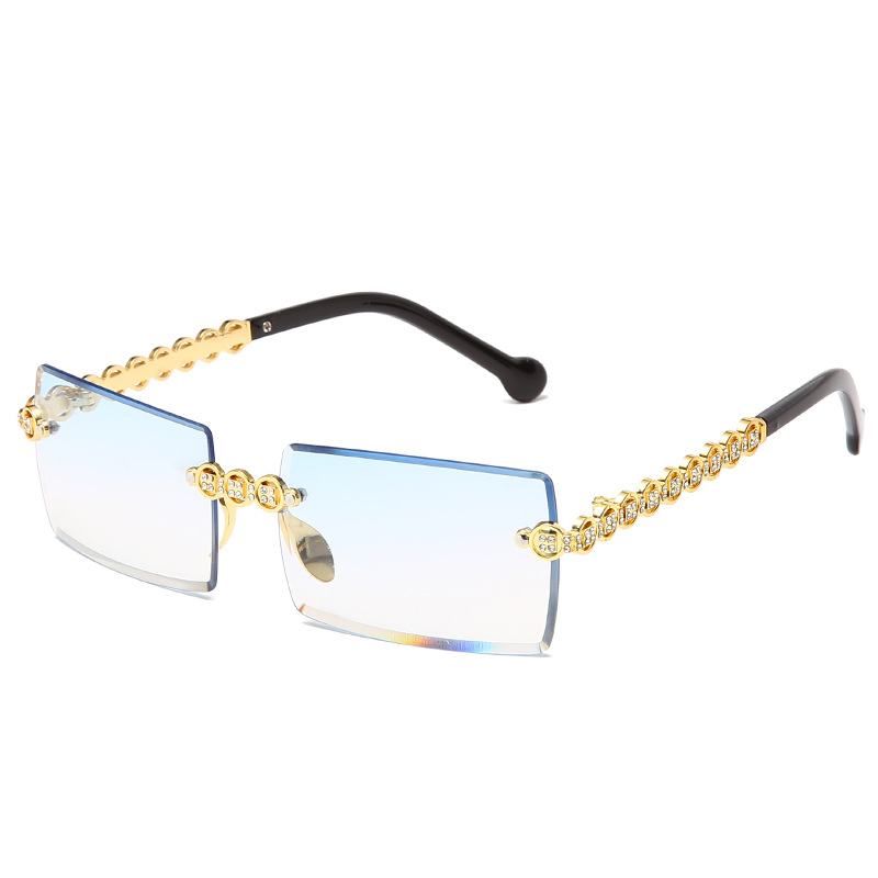 Damskie Okulary Przeciwsłoneczne Point Diamond Moda Cut Edge