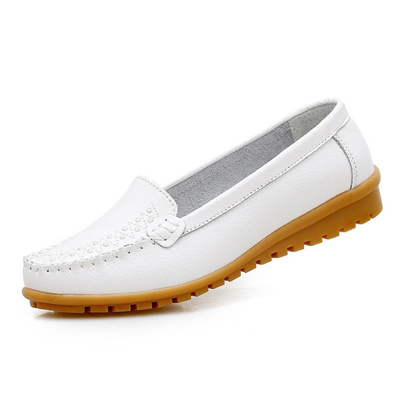 Damskie Płaskie Buty Casual Slip On Outdoor Loafers