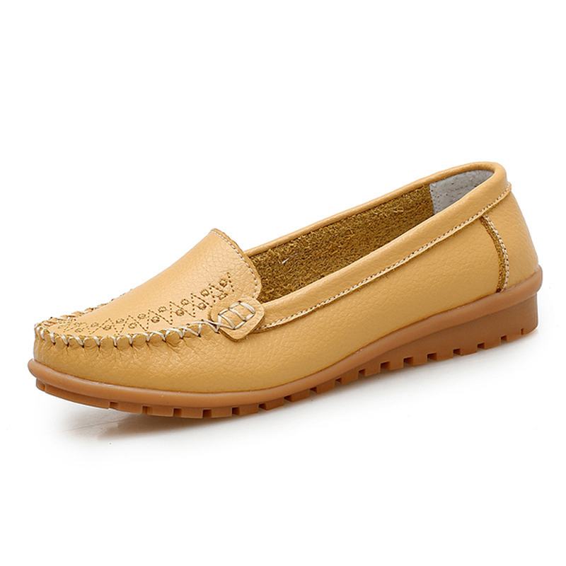 Damskie Płaskie Buty Casual Slip On Outdoor Loafers