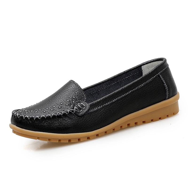 Damskie Płaskie Buty Casual Slip On Outdoor Loafers