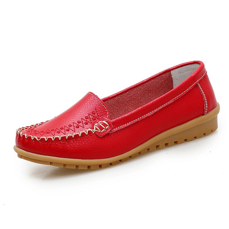 Damskie Płaskie Buty Casual Slip On Outdoor Loafers