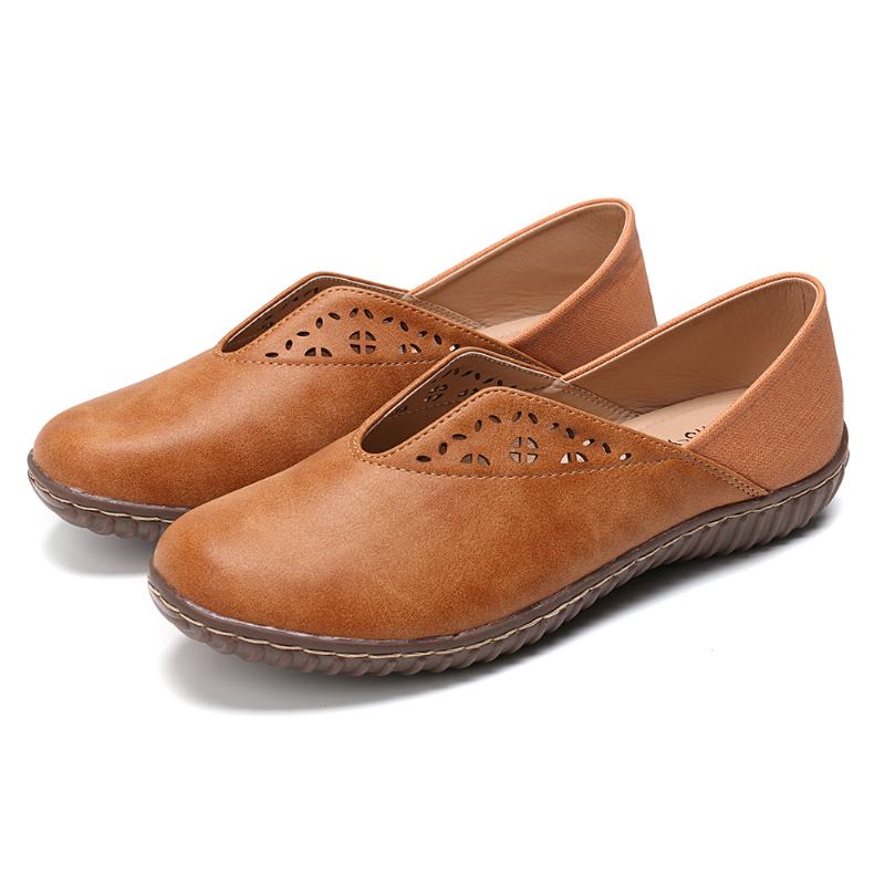 Damskie Szwy Antypoślizgowe Casual Slip On Flats