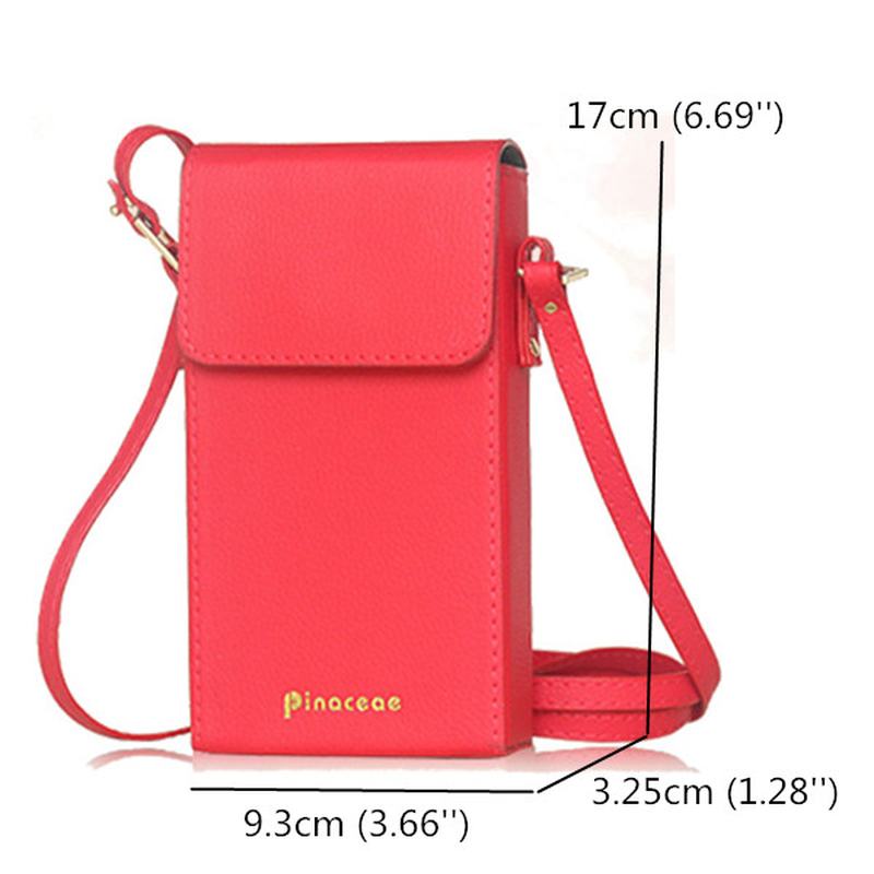 Damskie Torby Na Ramię Pu Hasp Mini Torby Crossbody 6 '' Etui Na Telefon Dla Iphone 6s Plus Samsung Huawei