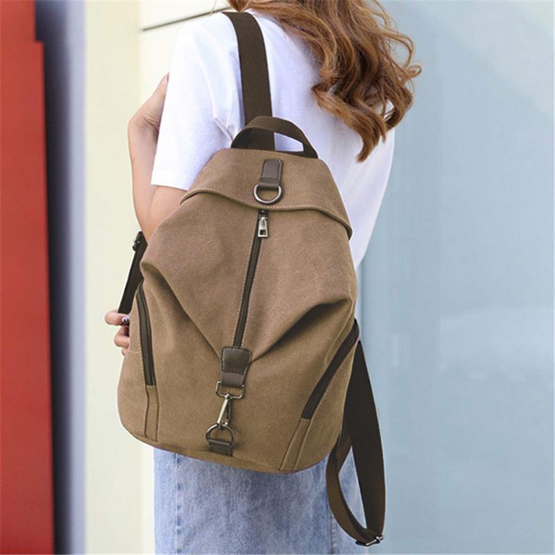 Damskie Vintage Large Capacity Plecak Torba Na Ramię Schooo Bag Casual Na 14-calowy Komputer