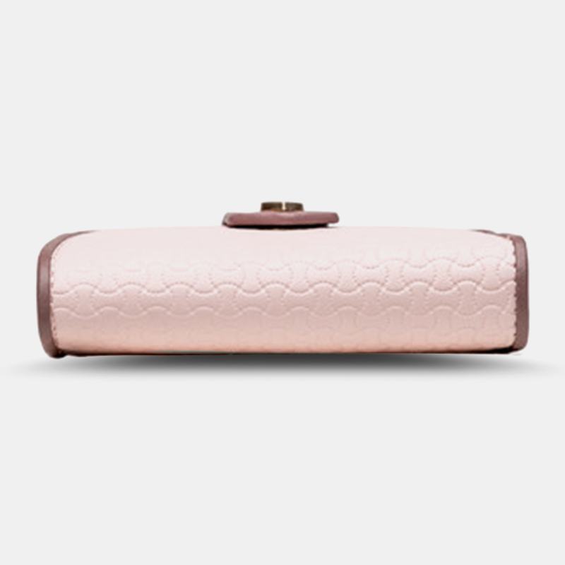 Damskie Wave Texture Pu Leather Zipper Hasp Bifold Wallet Multi-card Slots Card Holder Short Coin Purse