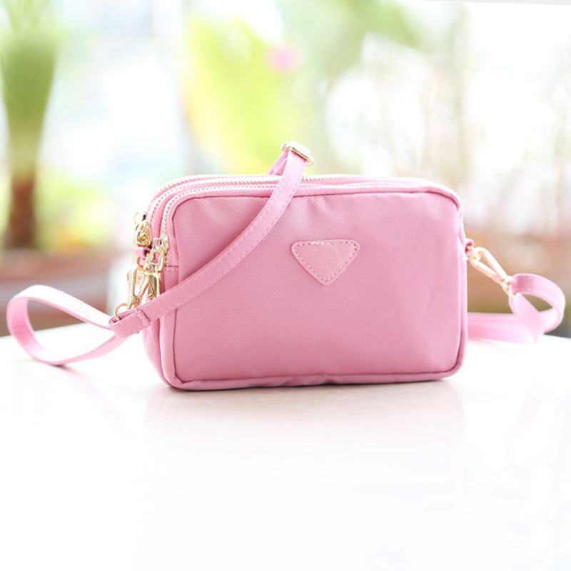 Damskie Wodoodporne Wielogniazdowe Kopertówki Nylonowa Solidna Mini Torba Crossbody