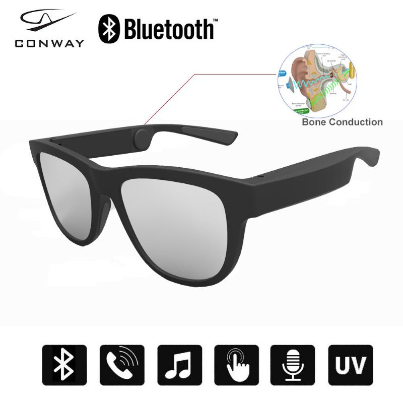 Darmowe Słuchawki Z Przewodnictwem Kostnym Okulary Bluetooth Długi CZas CZuwania