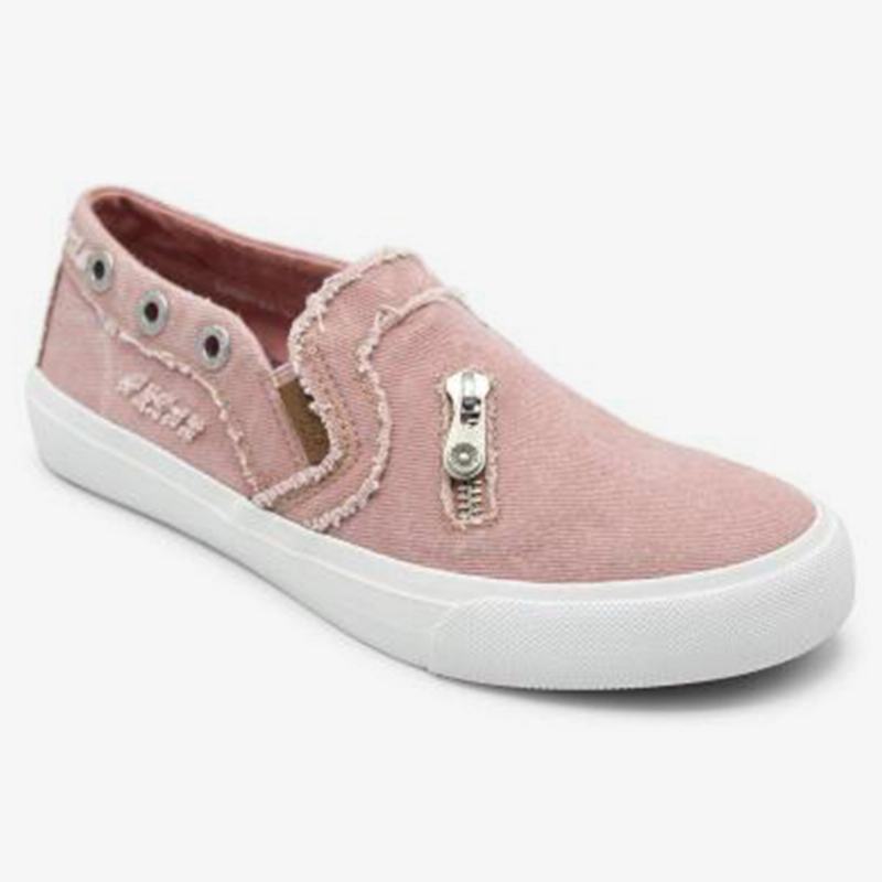 Dekoracja Na Zamek Błyskawiczny Dla Kobiet Elastyczny Pasek Slip On Canvas Casual Flats