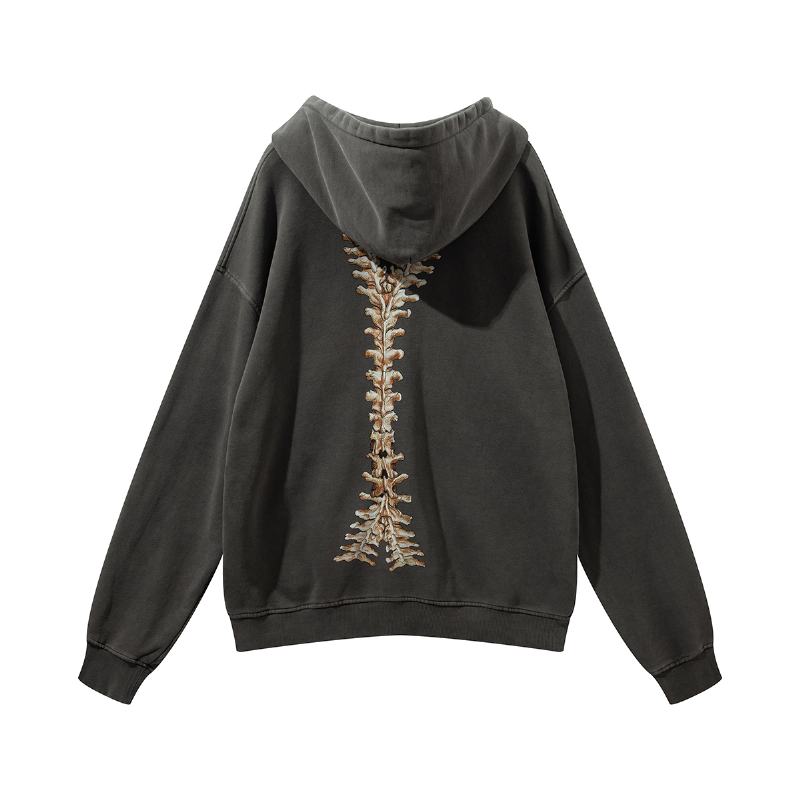 Distressed Cardigan Sweter Z Kapturem Marki Tide