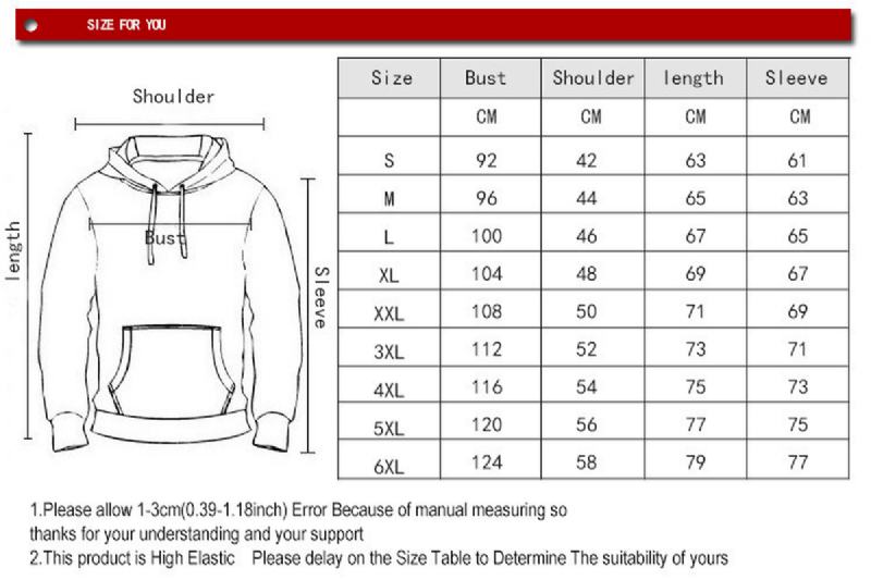 Druk Cyfrowy 3d Moda Bluza Z Kapturem Sweter