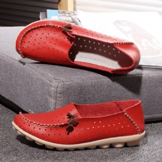 Duże Rozmiary Damskie Płaskie Buty Na Co Dzień Slip On Ballerina Flats Hollow Out Flat Loafers