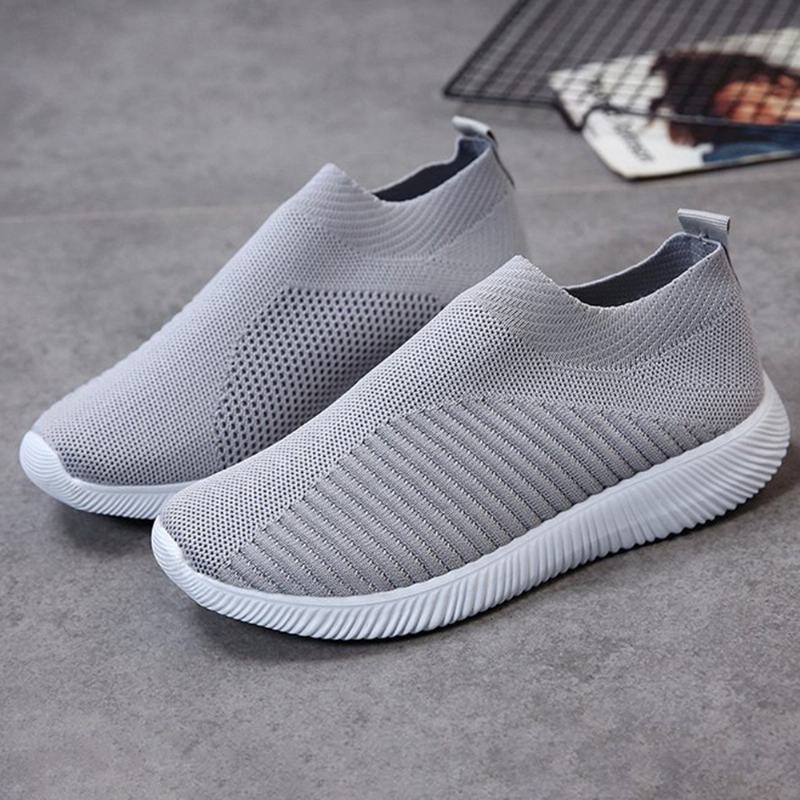 Duży Rozmiar Damskiej Siateczki Outdoor Slip On Sneakers