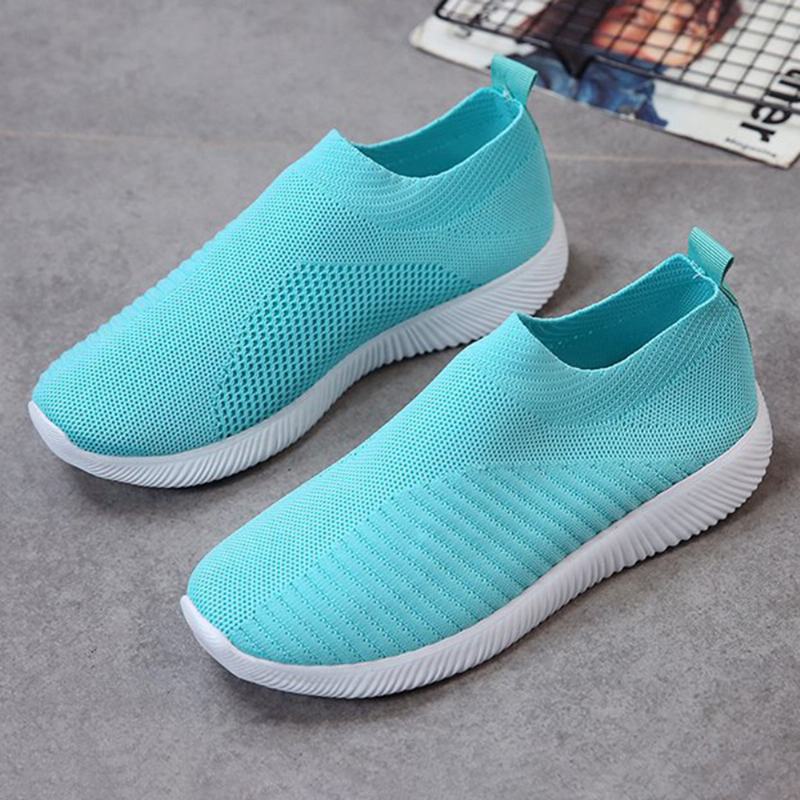 Duży Rozmiar Damskiej Siateczki Outdoor Slip On Sneakers