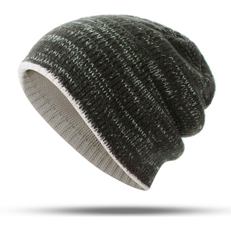 Dwustronna Dwuwarstwowa Dzianinowa CZapka Beanie