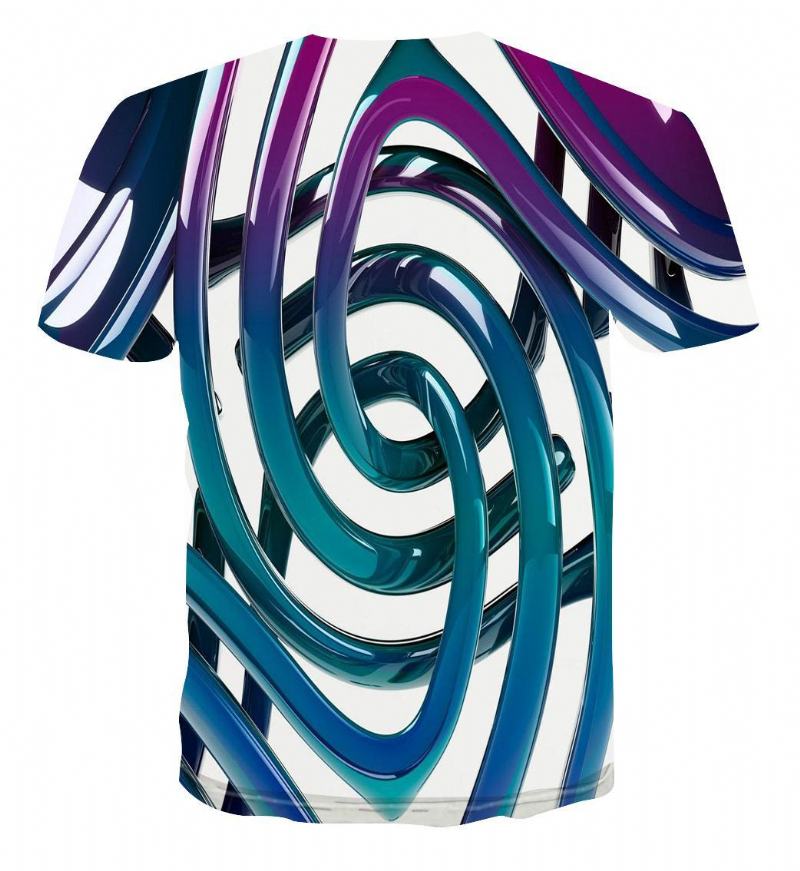 Geometryczny Wzór 3d Druk Cyfrowy T-shirt