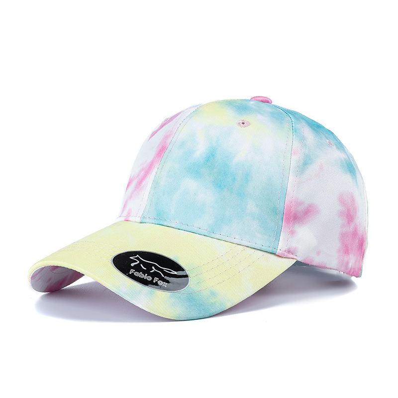 Gradientowa Kolorowa CZapka W Stylu Outdoorowym Tie-dye