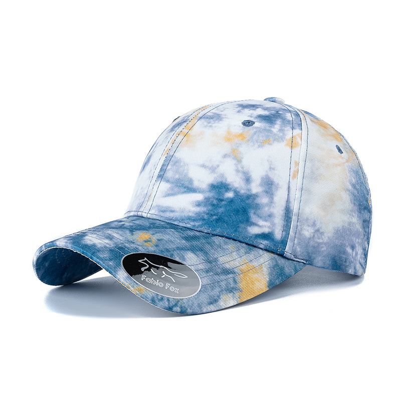 Gradientowa Kolorowa CZapka W Stylu Outdoorowym Tie-dye