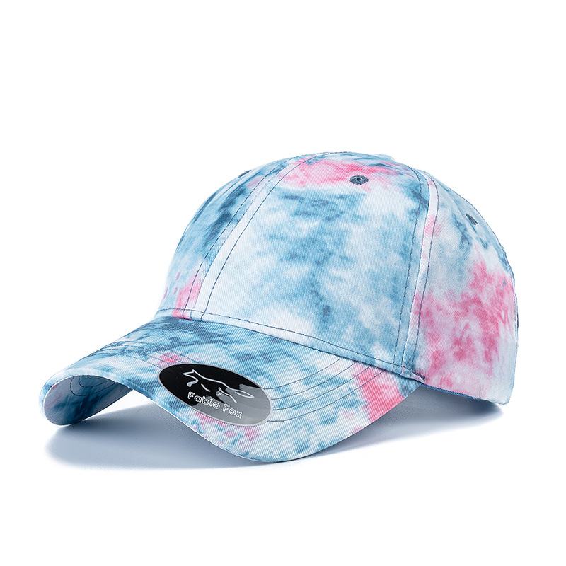 Gradientowa Kolorowa CZapka W Stylu Outdoorowym Tie-dye