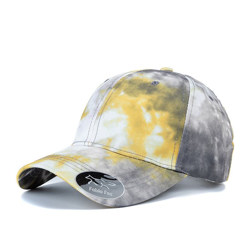 Gradientowa Kolorowa CZapka W Stylu Outdoorowym Tie-dye