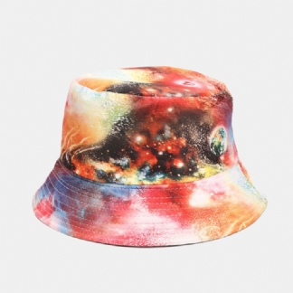 Graffiti Galaxy Fisherman Hat Damski Bawełniany Kapelusz Z Miską Bucket Hat