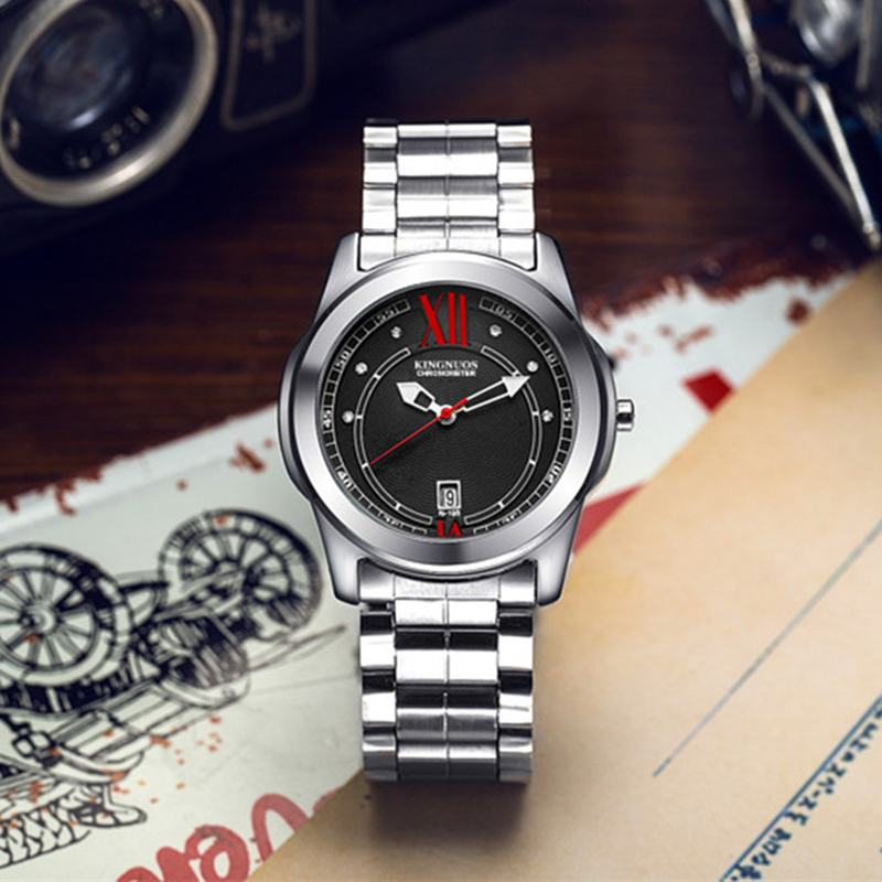 Hardles Glass Quartz Watches Pasek Ze Stali Nierdzewnej Zegarek Męski W Stylu Biznesowym