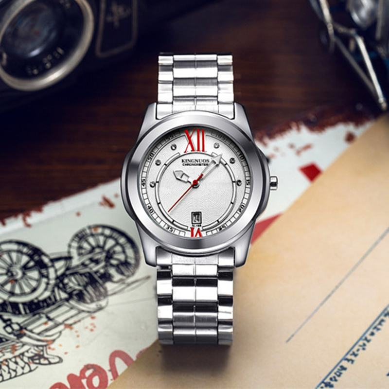 Hardles Glass Quartz Watches Pasek Ze Stali Nierdzewnej Zegarek Męski W Stylu Biznesowym