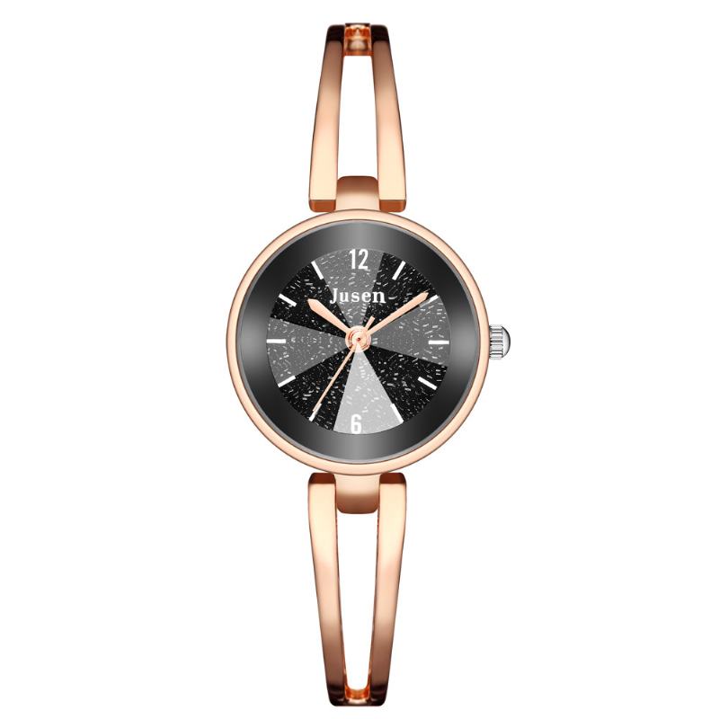 Hollow Metalowy Pasek Moda Simple Dial Ladies Dress Damskie Quartz Watch