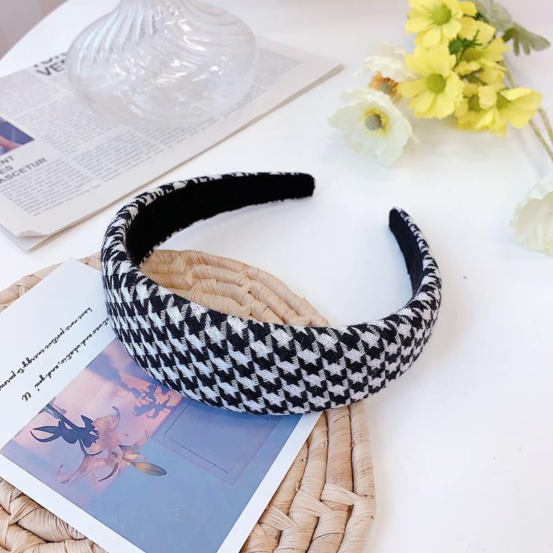 Houndstooth Sponge Headband Moda Wide Edge Fabric