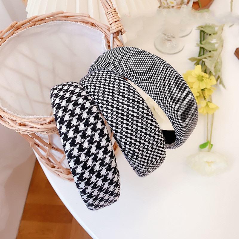 Houndstooth Sponge Headband Moda Wide Edge Fabric