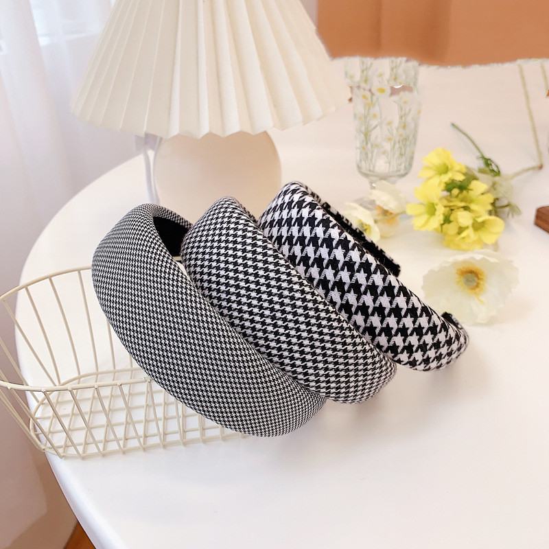 Houndstooth Sponge Headband Moda Wide Edge Fabric