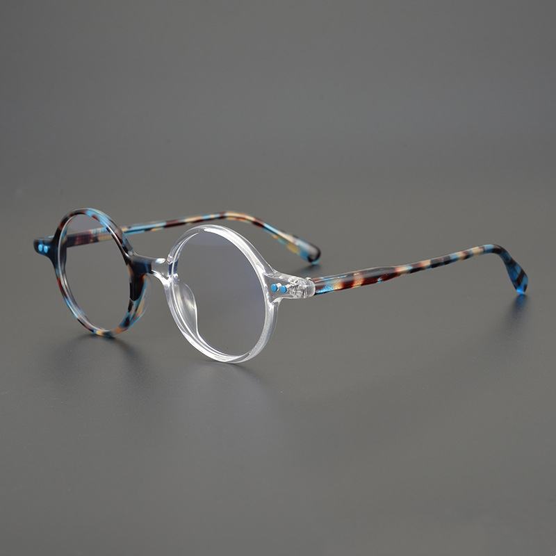 Japońskie Ręcznie Robione Dopasowane Kolorystycznie Okulary Retro Z Octanu