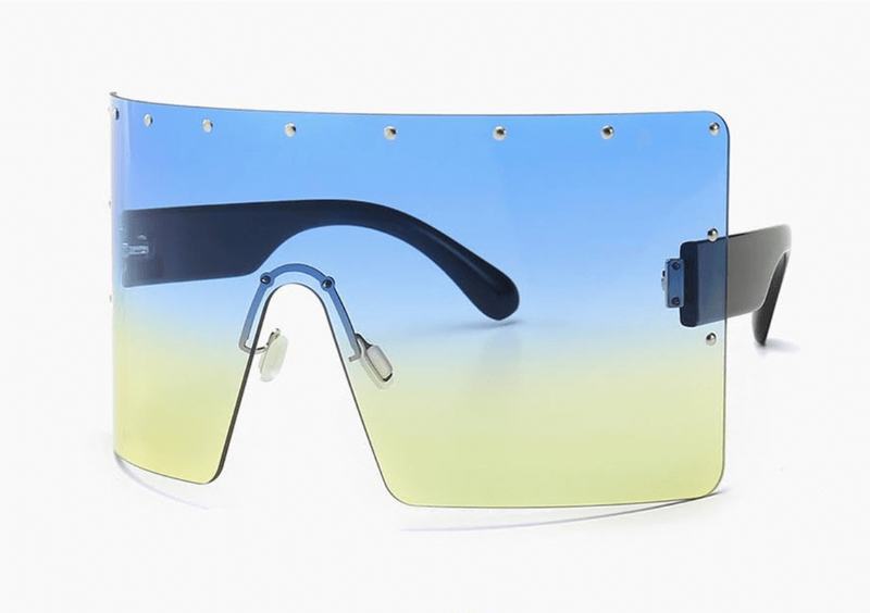 Jednoczęściowe Gogle Big Frame Kolorowe Okulary Przeciwsłoneczne